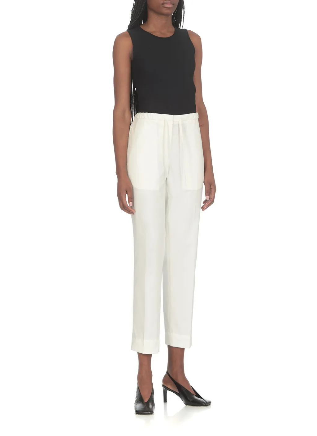 Jil Sander Drawstring Cropped Trousers