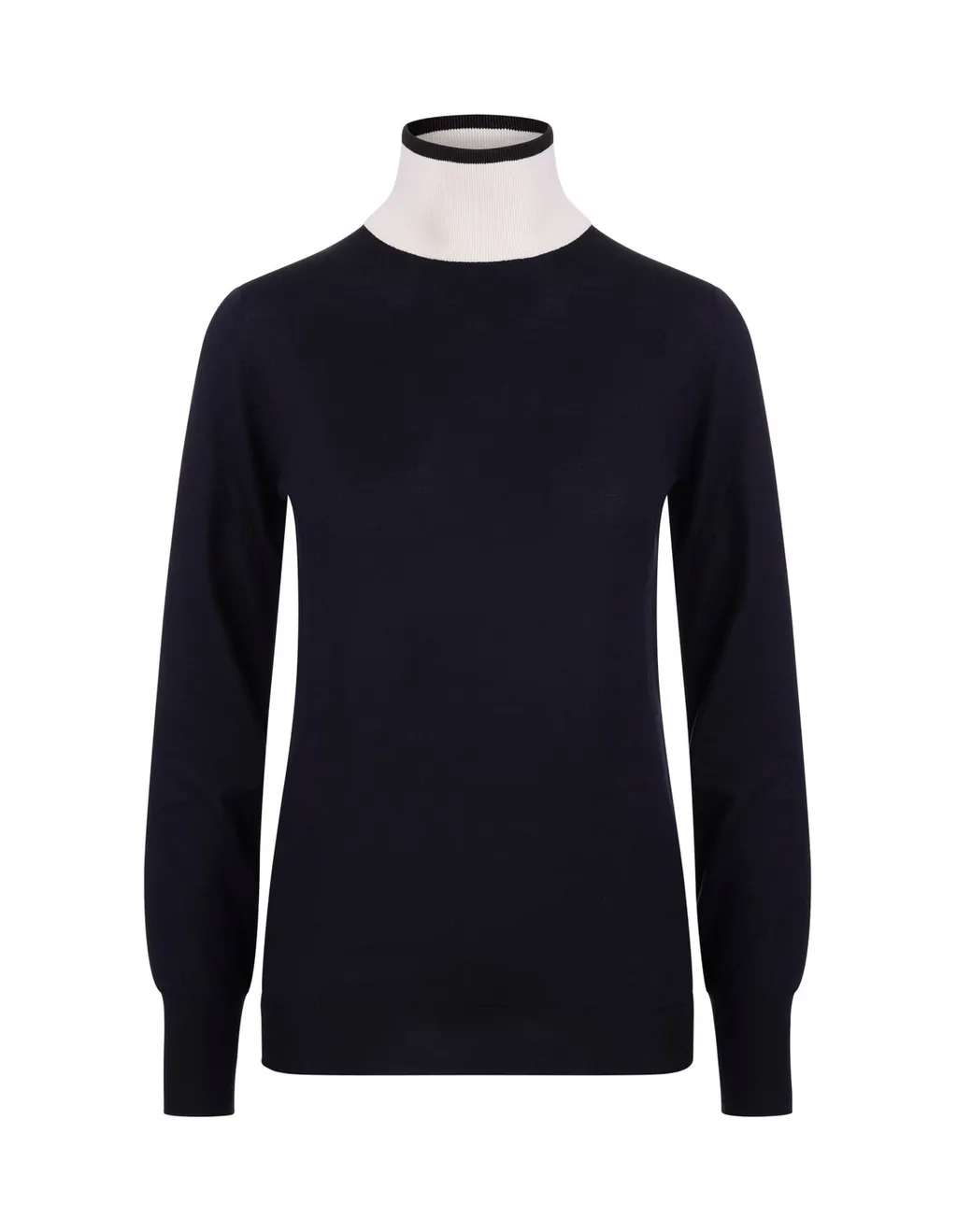 Jil Sander Contrast-Neck Knitted Jumper