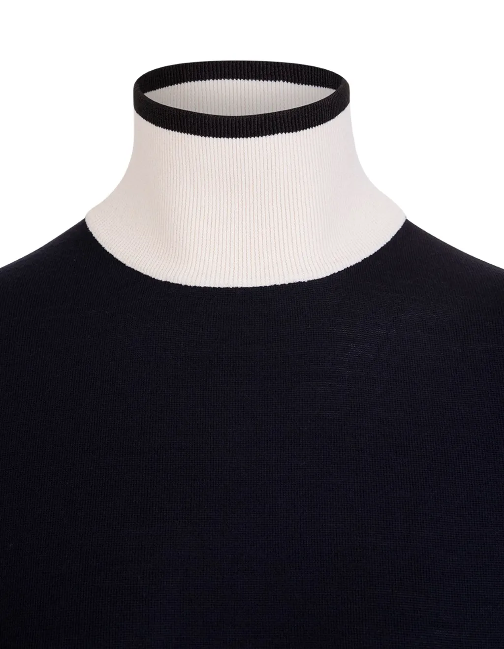 Jil Sander Contrast-Neck Knitted Jumper