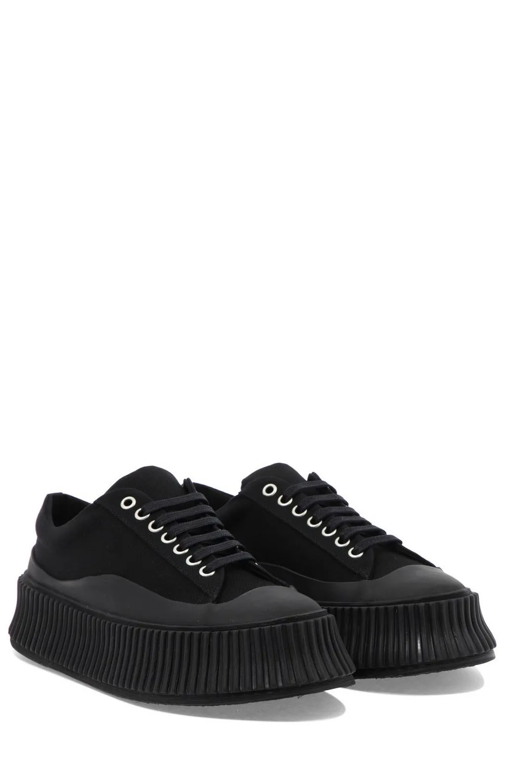 Jil Sander Round-Toe Low-Top Sneakers