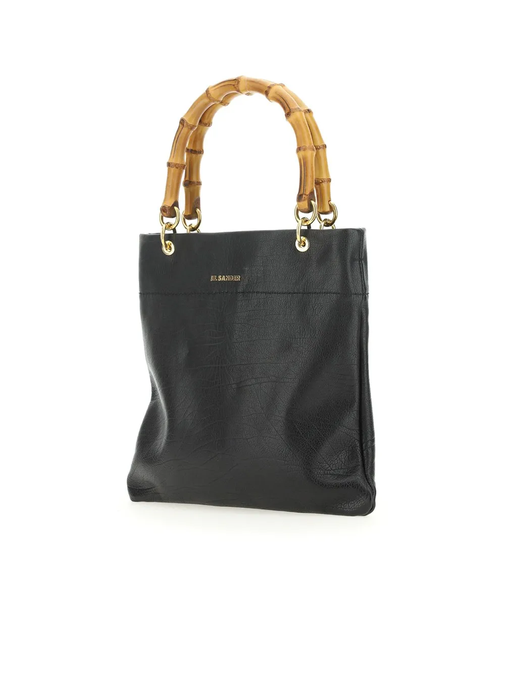 Jil Sander Logo Plaque Top Handle Bag