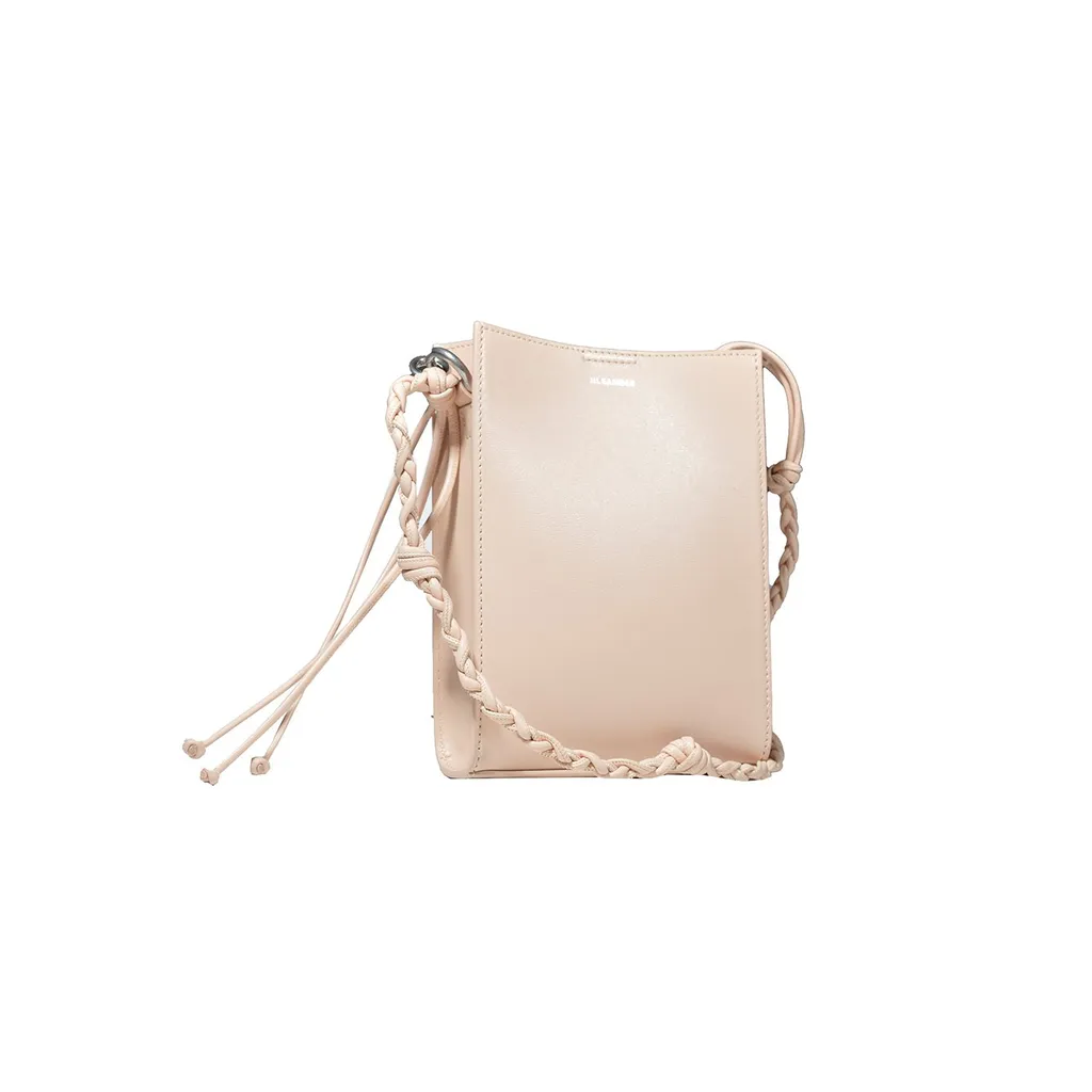 Jil Sander Tangle Rings Logo-Printed Crossbody Bag
