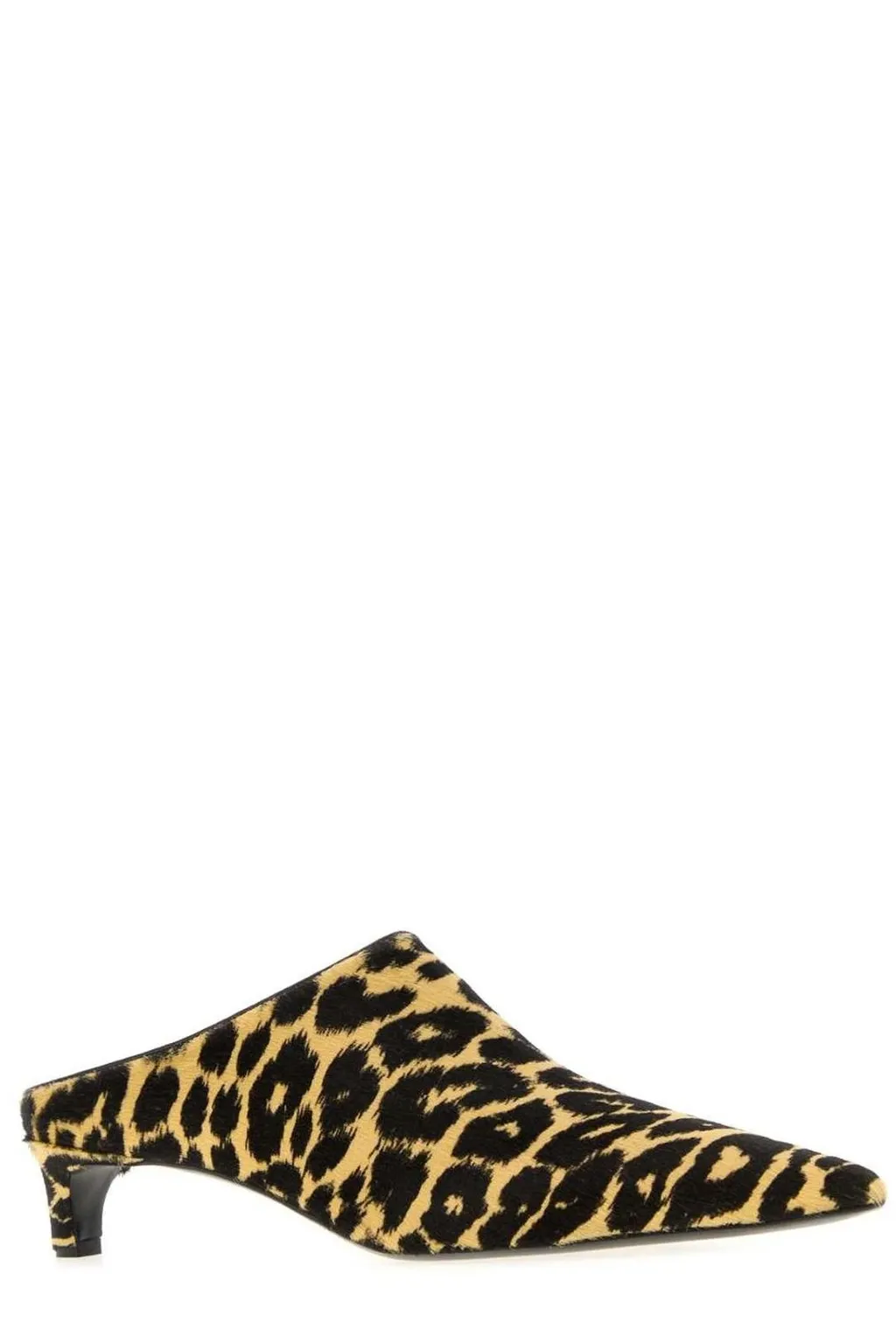 Jil Sander Leopard-Printed Pointed Toe Mules