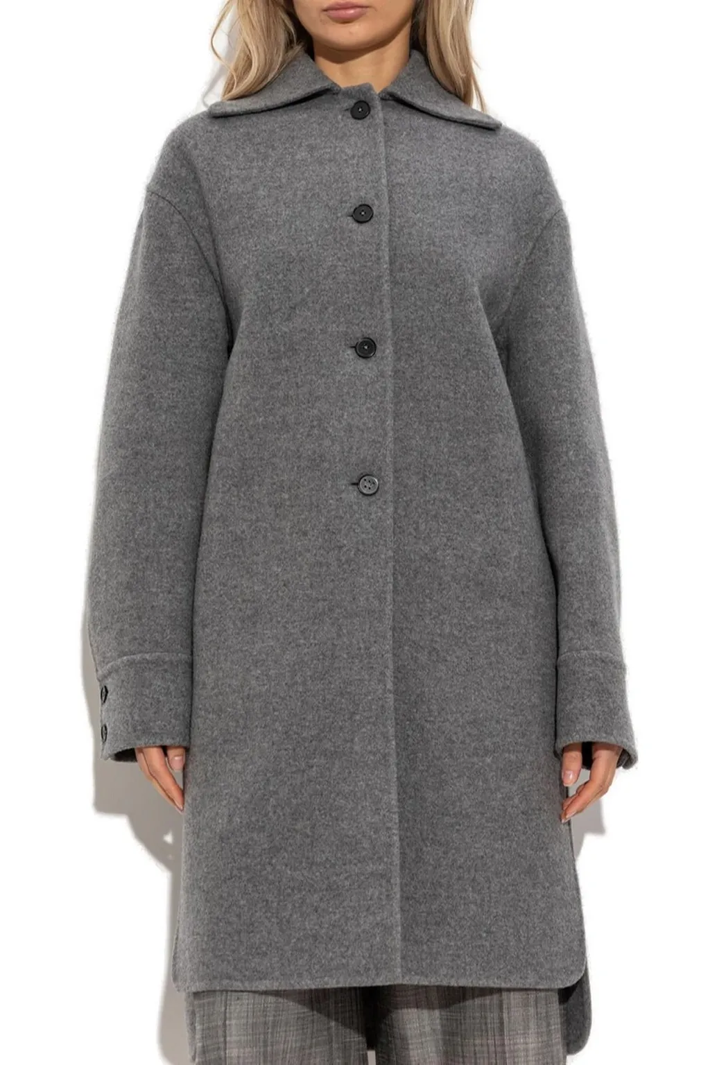 Jil Sander Single-Breasted Oversized Coat
