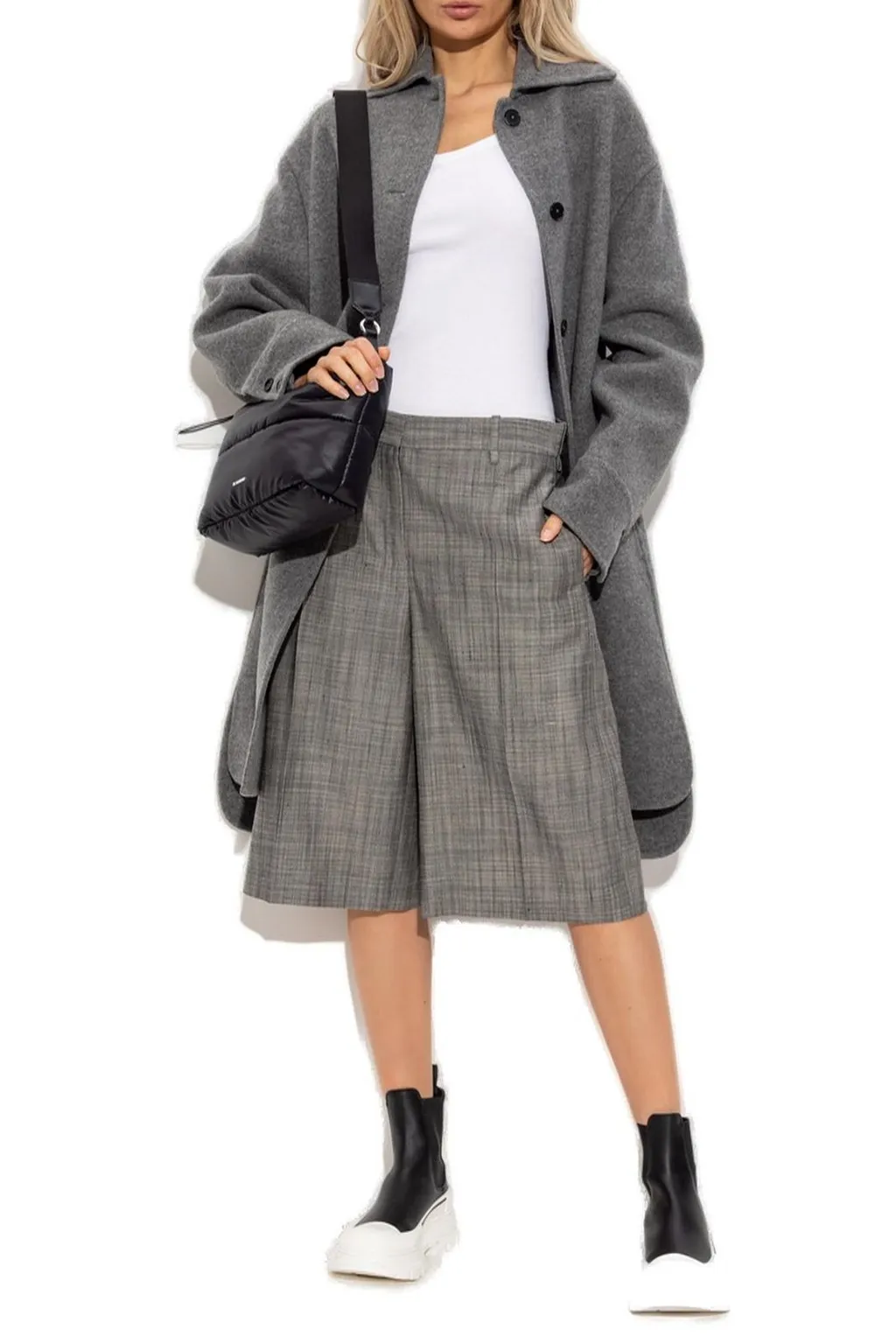 Jil Sander Single-Breasted Oversized Coat