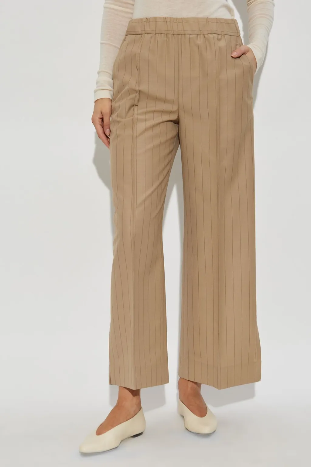 Jil Sander Pinstriped Wide-Leg Pants