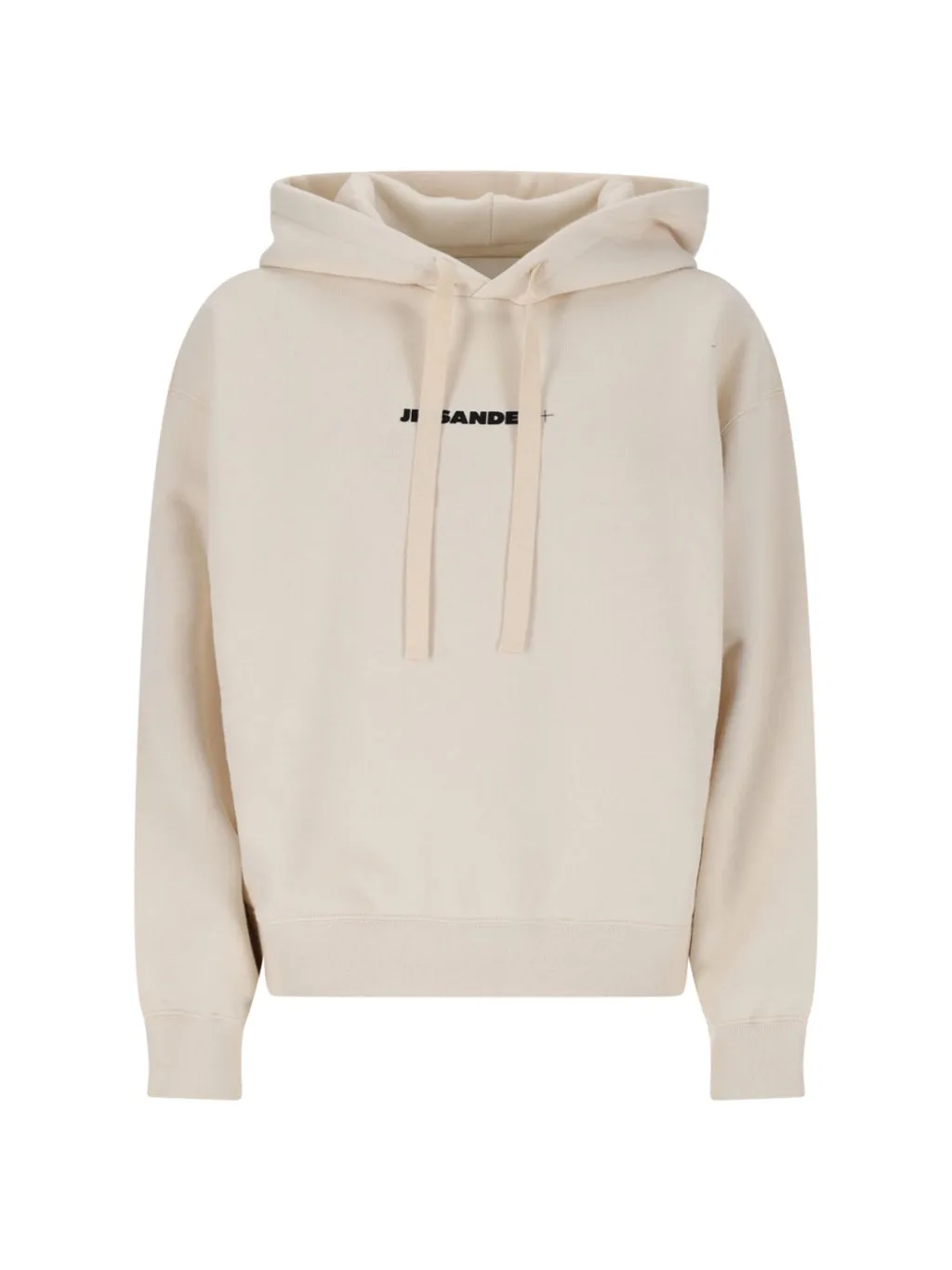 Jil Sander+ Long Sleeved Logo-Print Hoodie