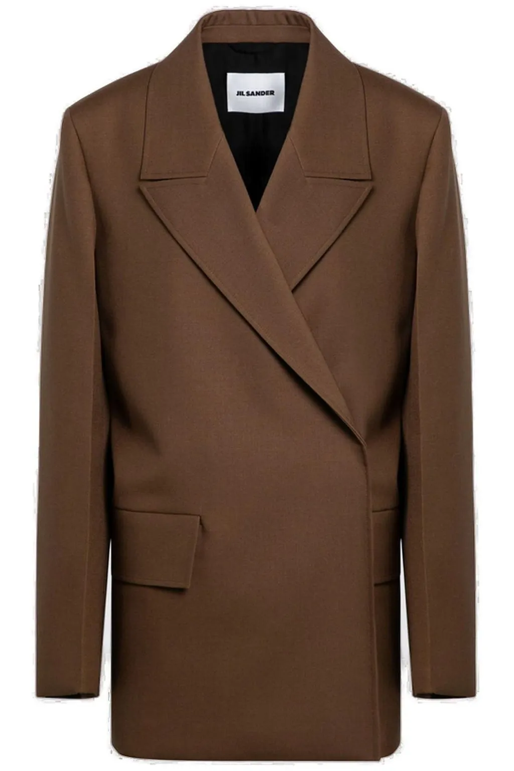 Jil Sander	Double-Breasted Long-Sleeved Blazer