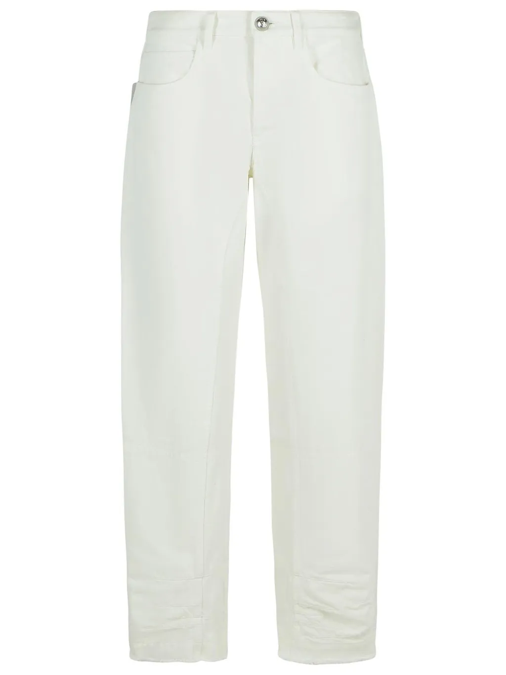 Jil Sander Logo Patch Straight-Leg Trousers