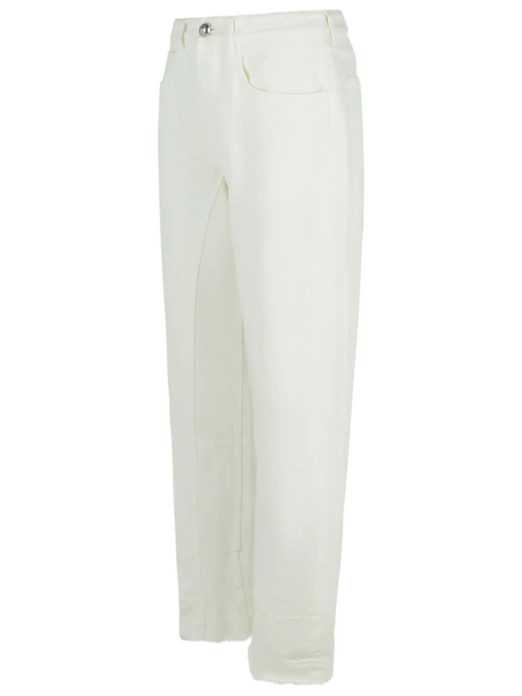 Jil Sander Logo Patch Straight-Leg Trousers