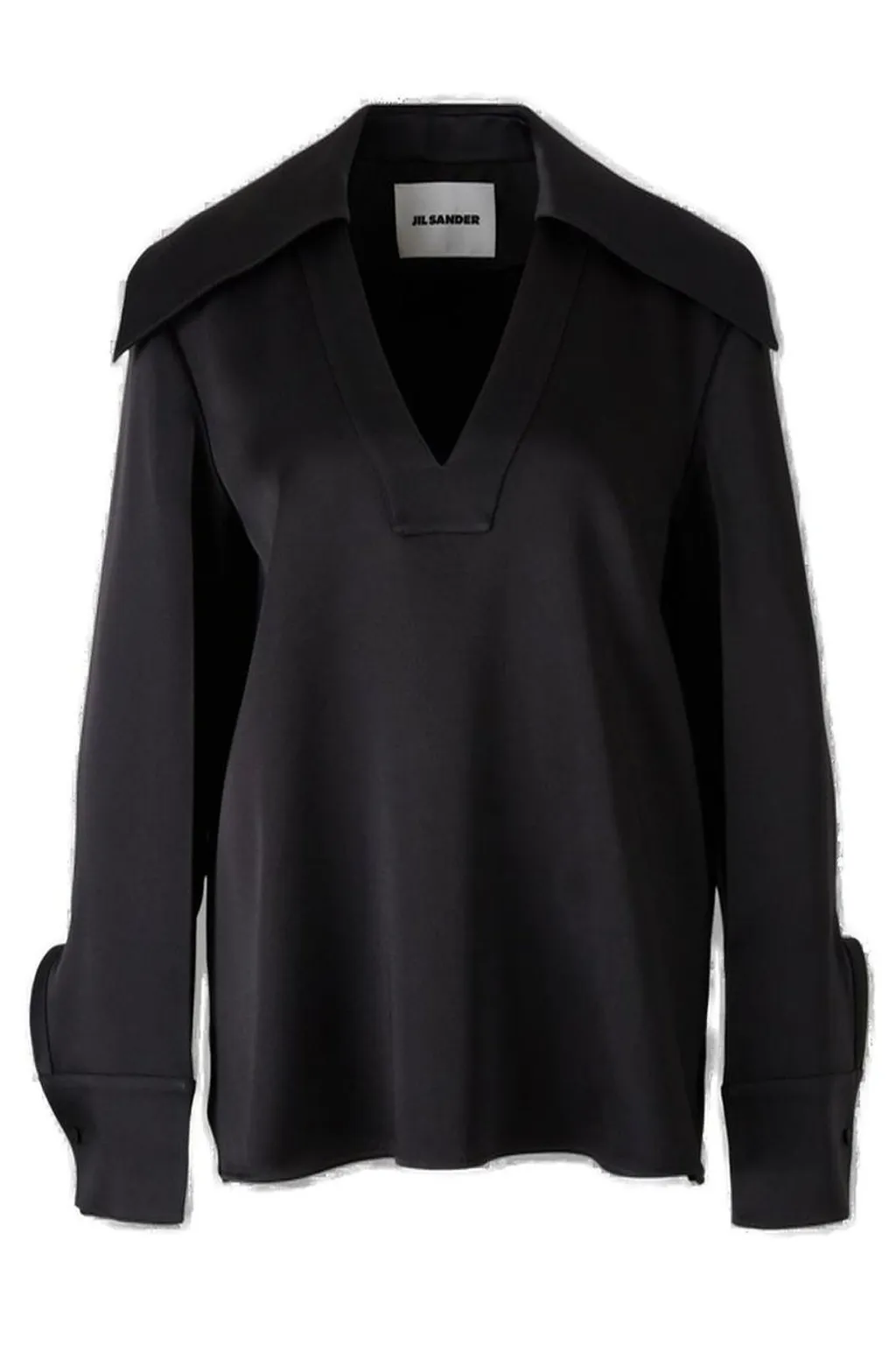 Jil Sander V-Neck Long-Sleeved Blouse