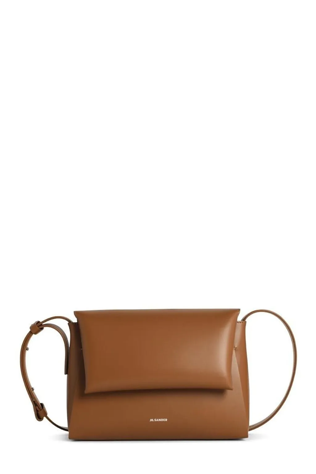 Jil Sander Logo Embossed Small Messenger