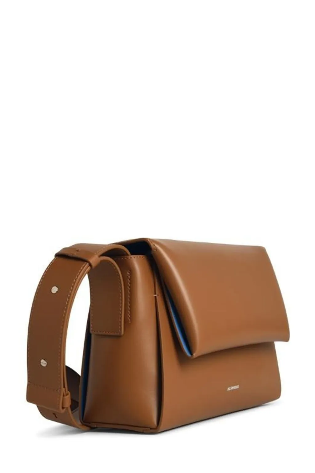Jil Sander Logo Embossed Small Messenger