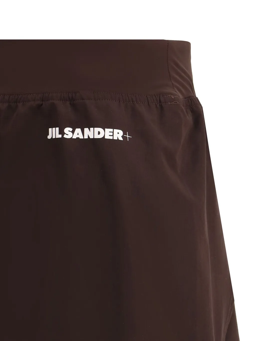 Jil Sander Logo Printed Elastic Waistband Shorts