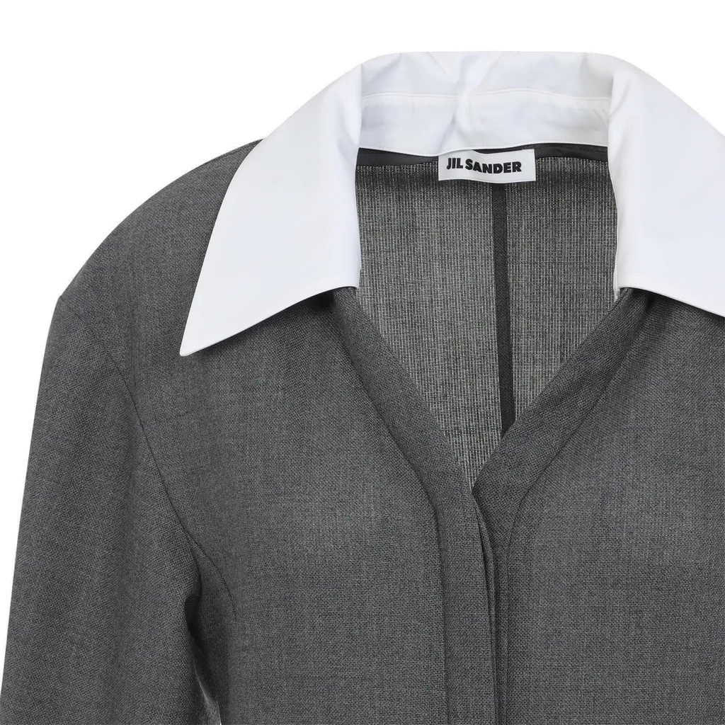 Jil Sander V-Neck Dress