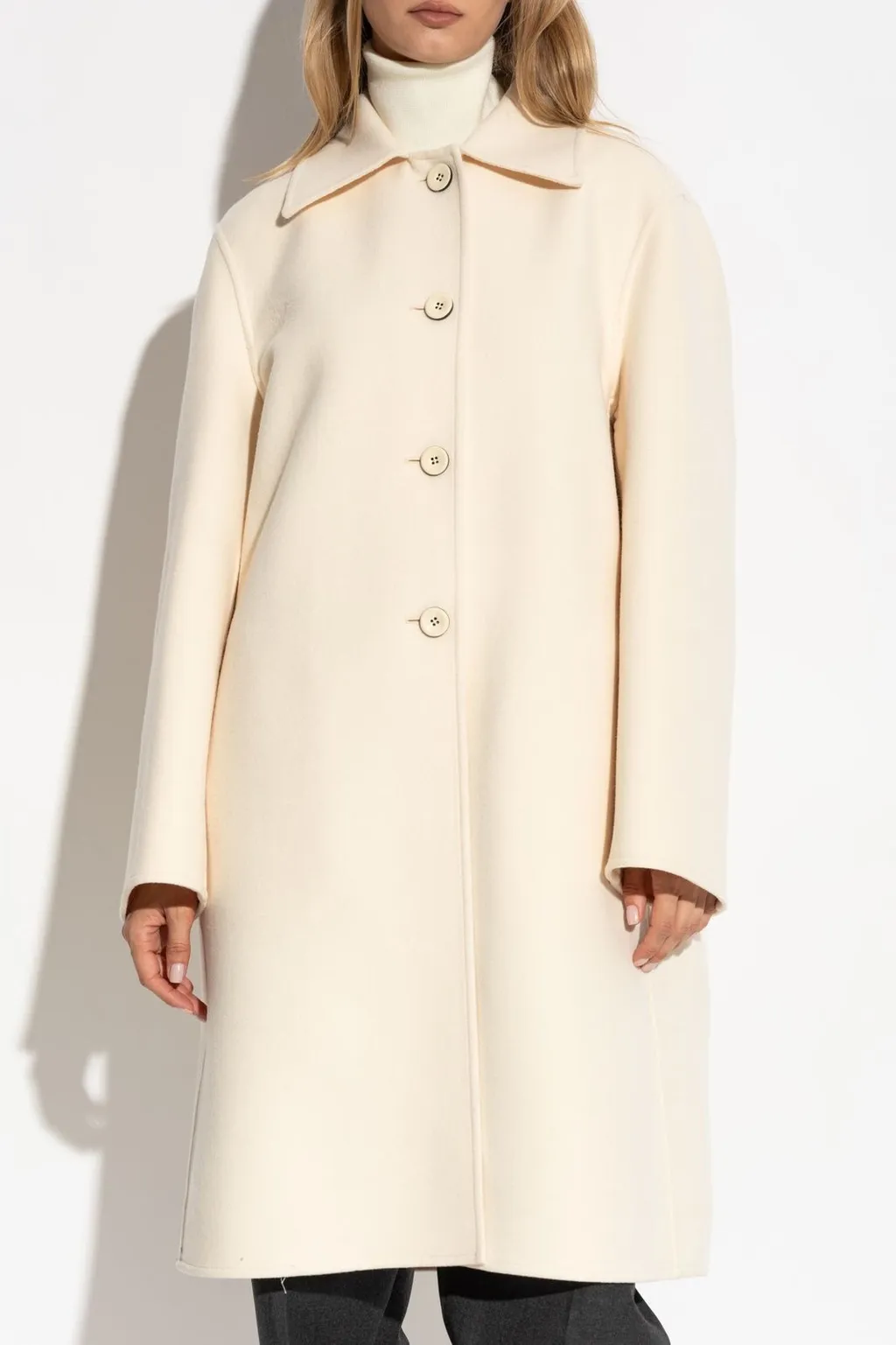 Jil Sander Buttoned Mid-Length Coat
