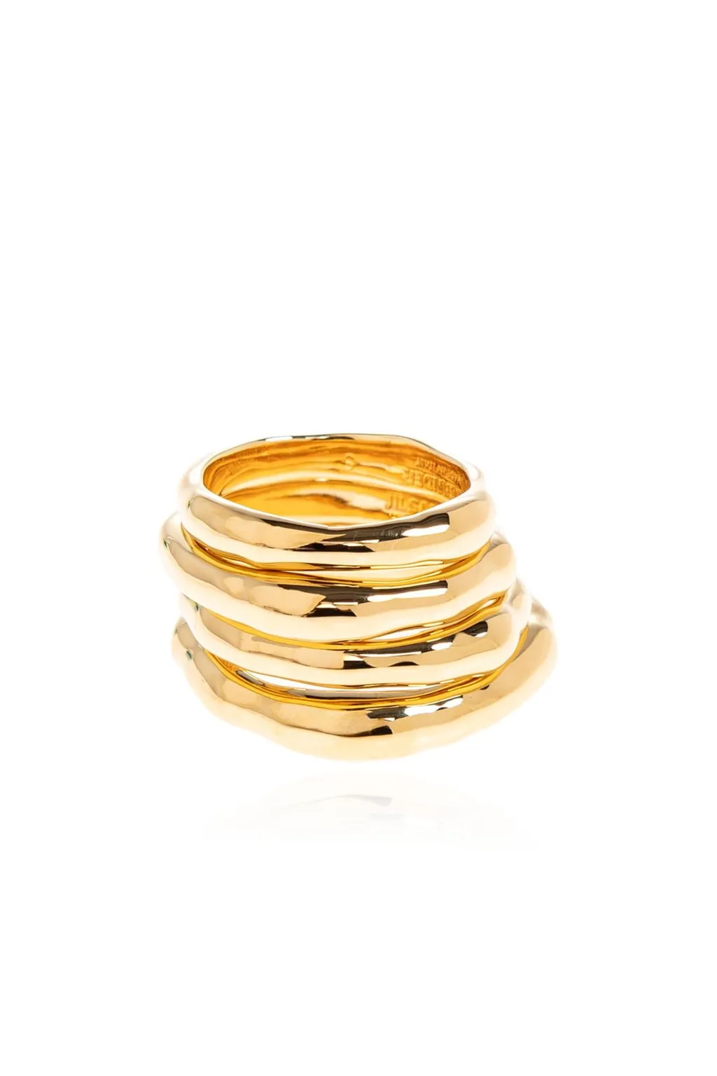 Jil Sander Logo Engraved Ring Set
