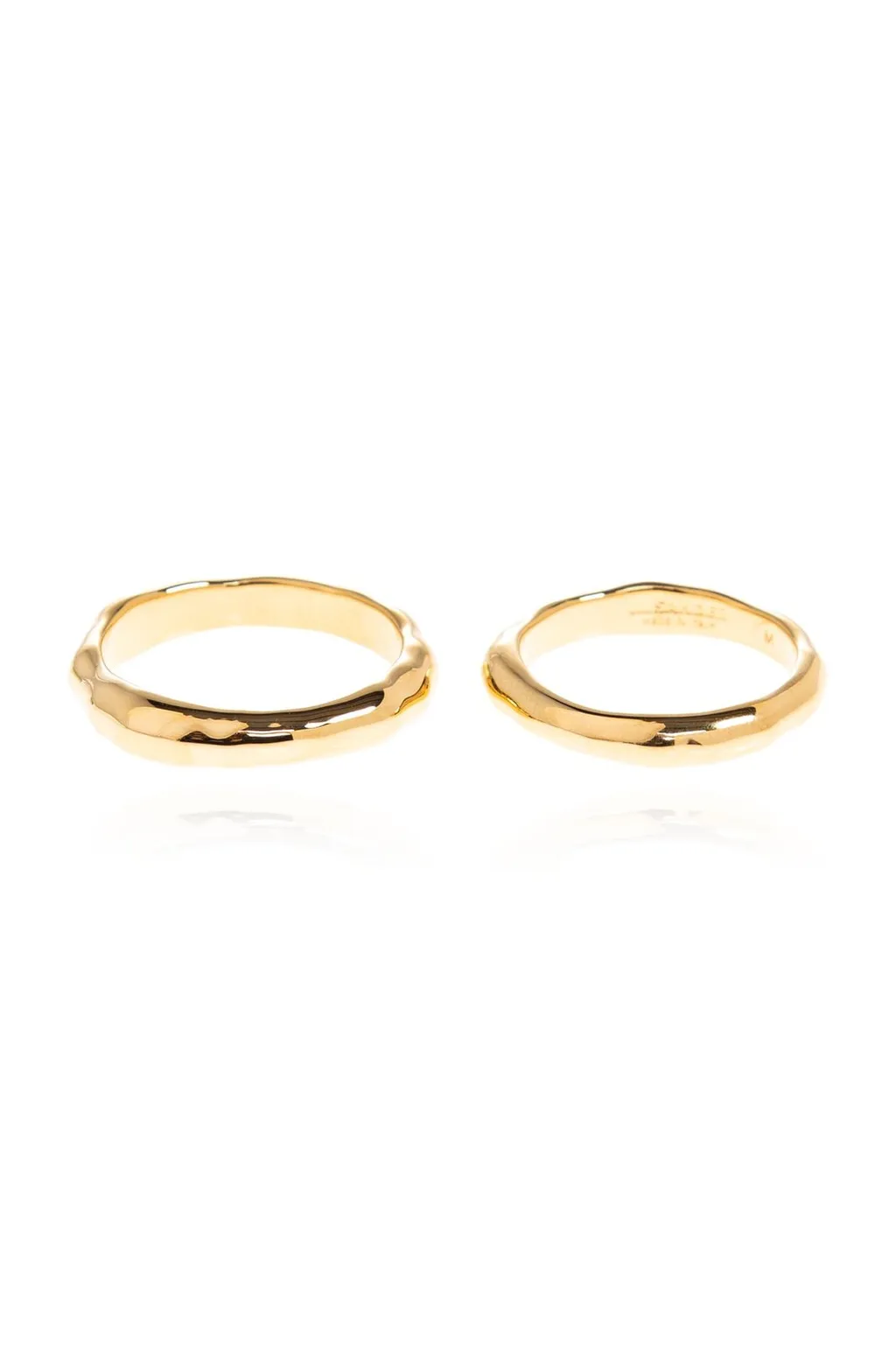 Jil Sander Logo Engraved Ring Set