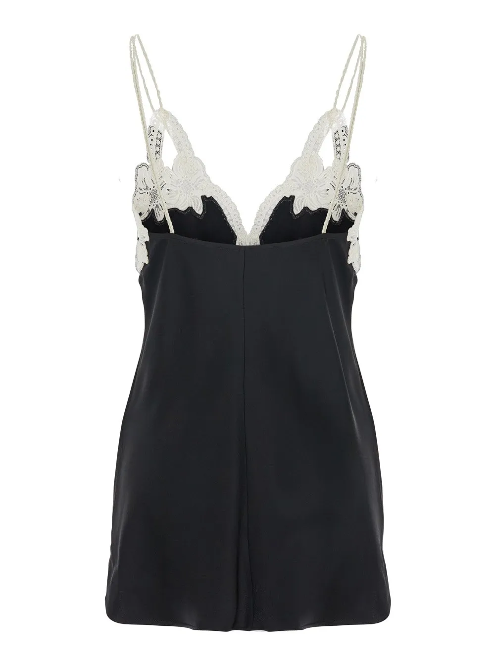 Jil Sander Floral-Embroidered V-Neck Top