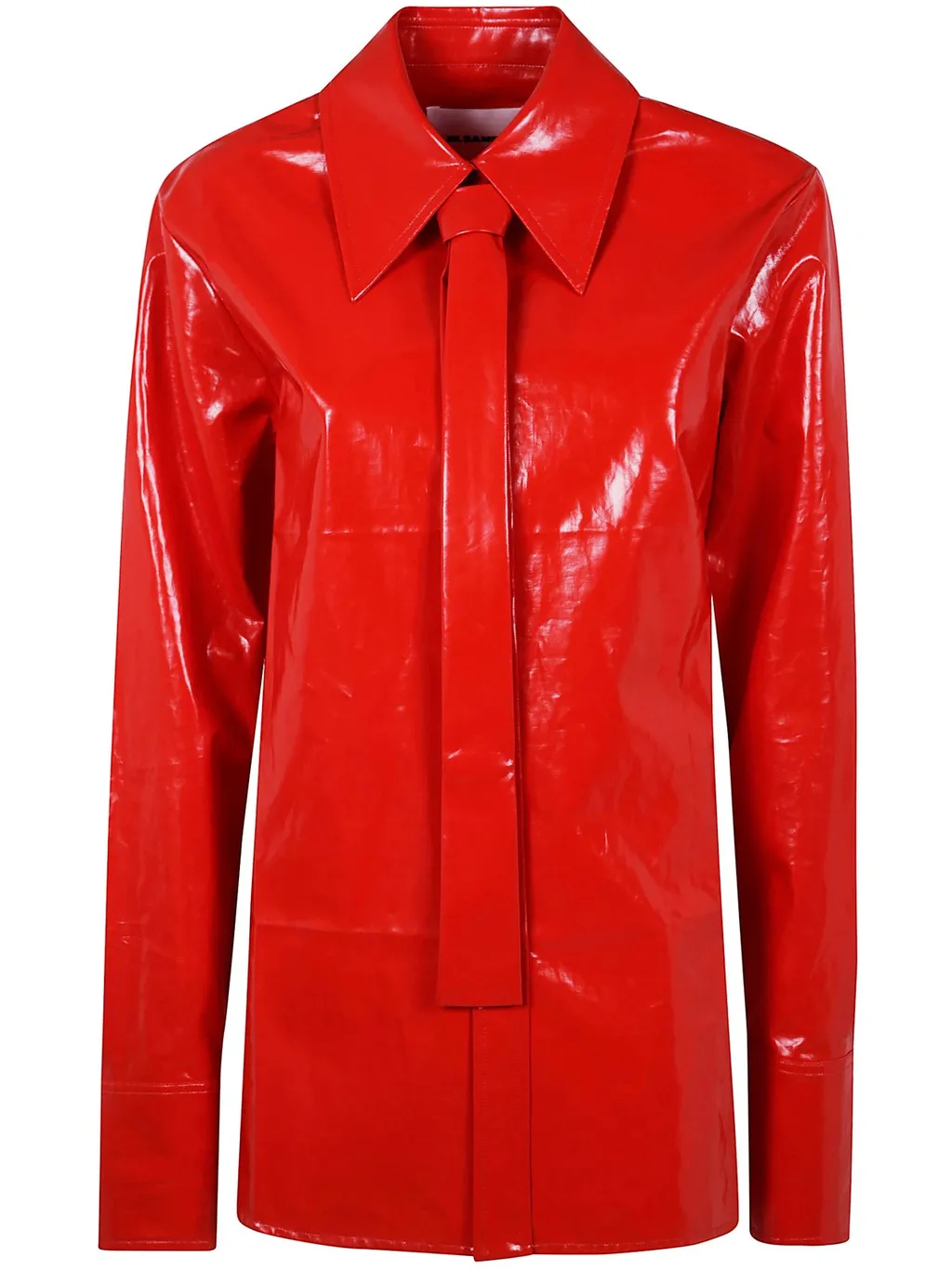 Jil Sander Tie-Detail Long Sleeved Shirt
