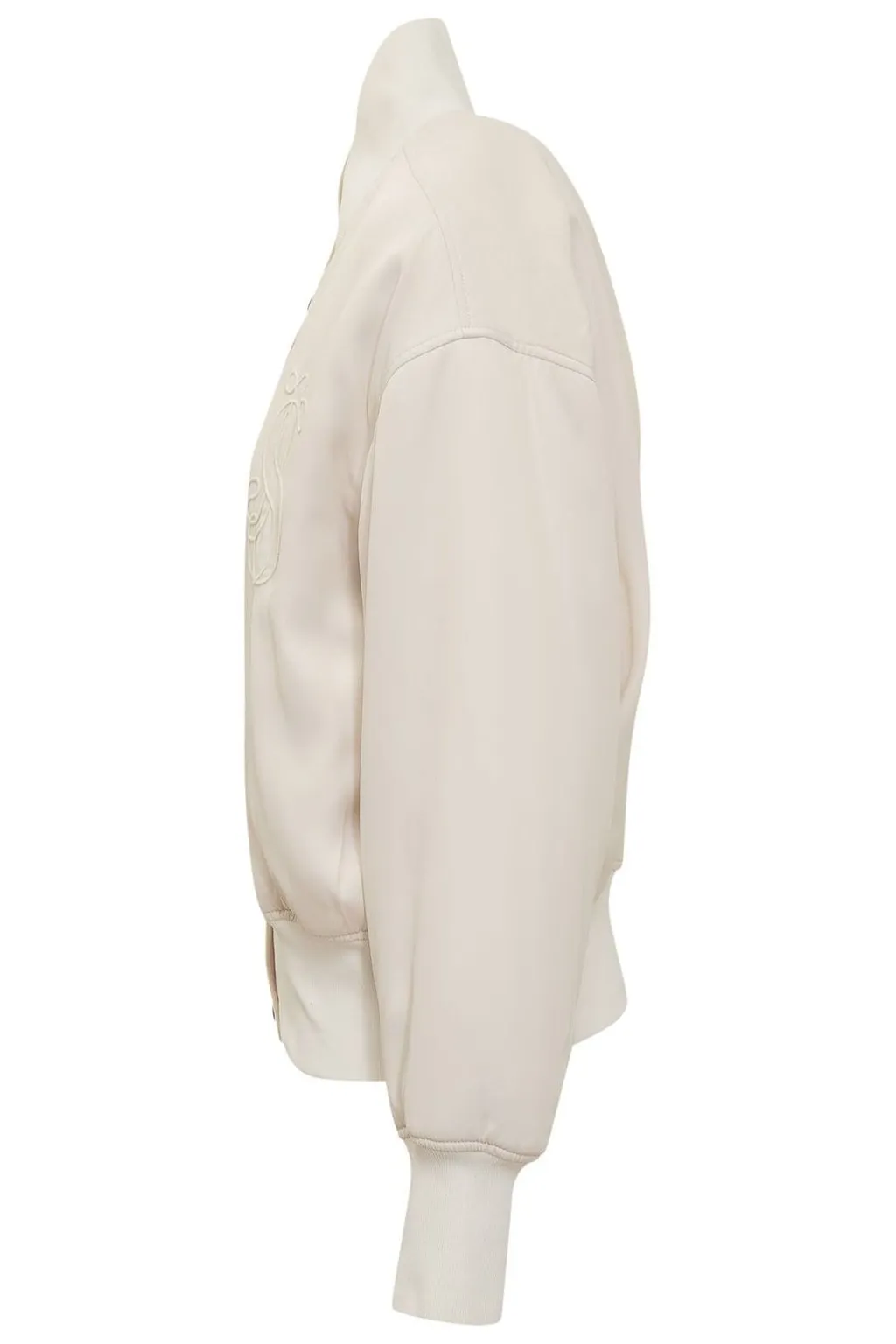 Jil Sander Logo Detailed Buttoned Bomber Jacket