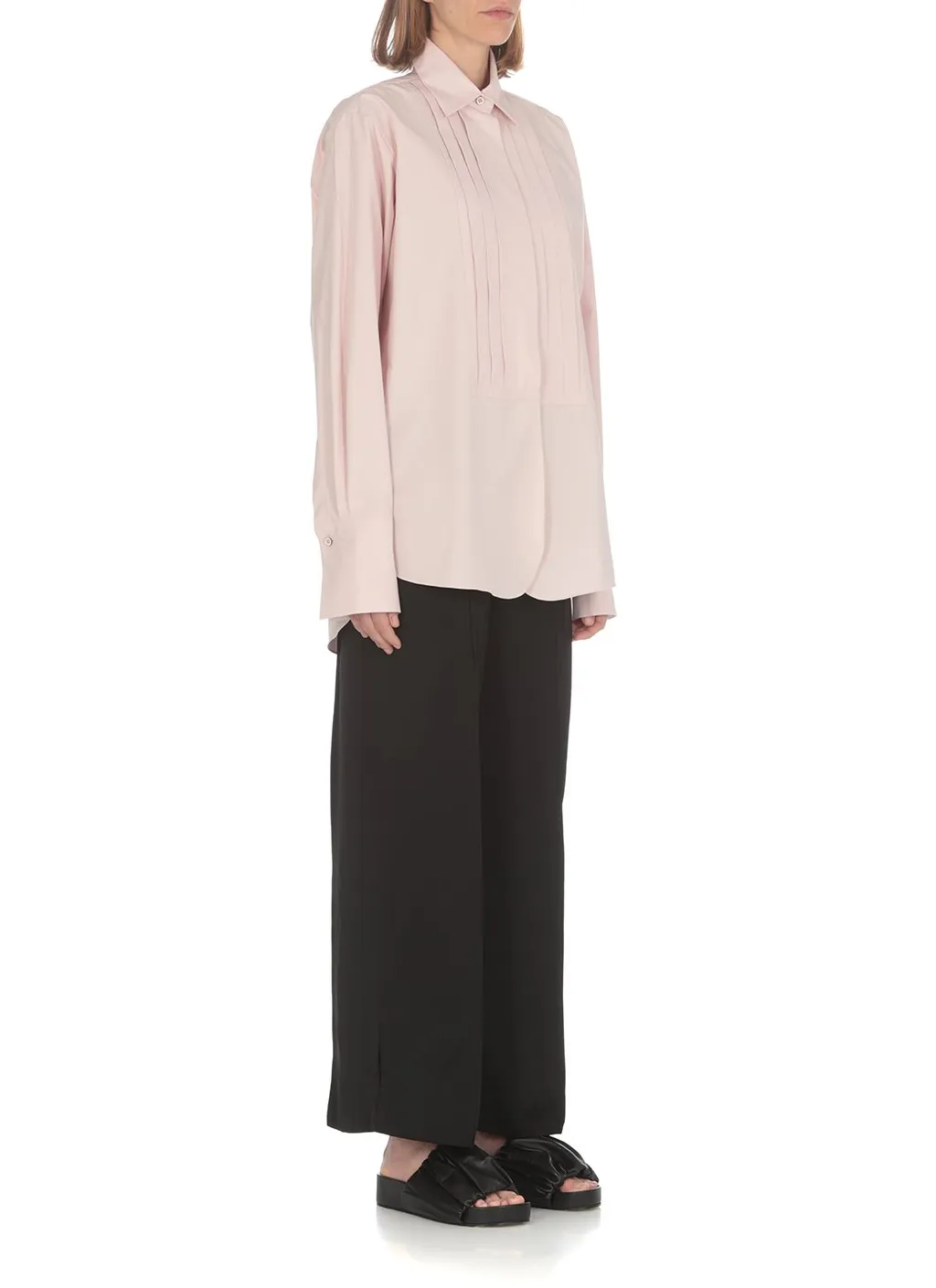 Jil Sander Wide Leg Cropped Trousers