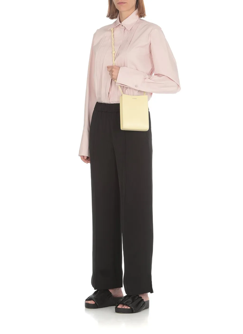 Jil Sander Wide Leg Cropped Trousers