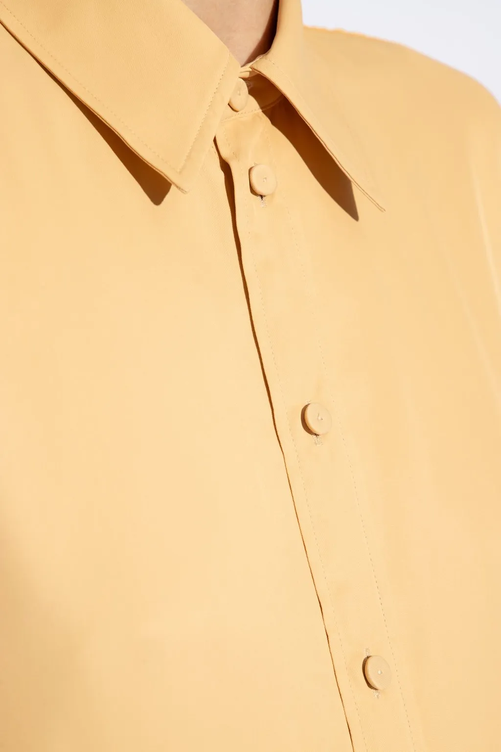 Jil Sander Short-Sleeved Button-Up Midi Shirt Dress