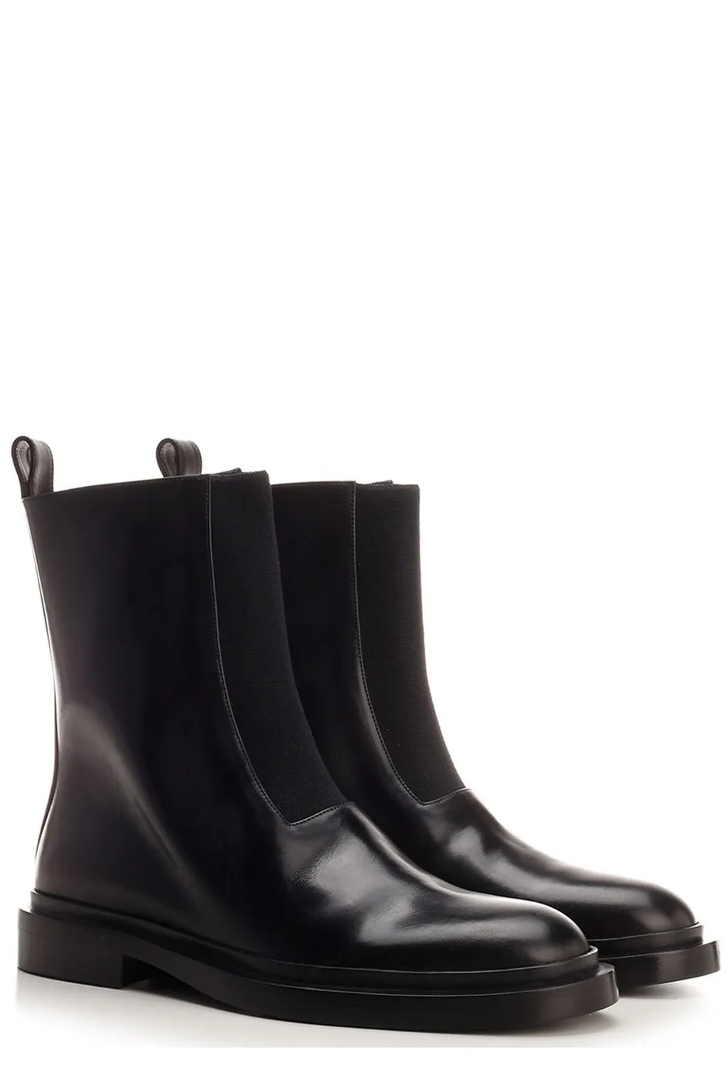 Jil Sander Round-Toe Ankle Boots