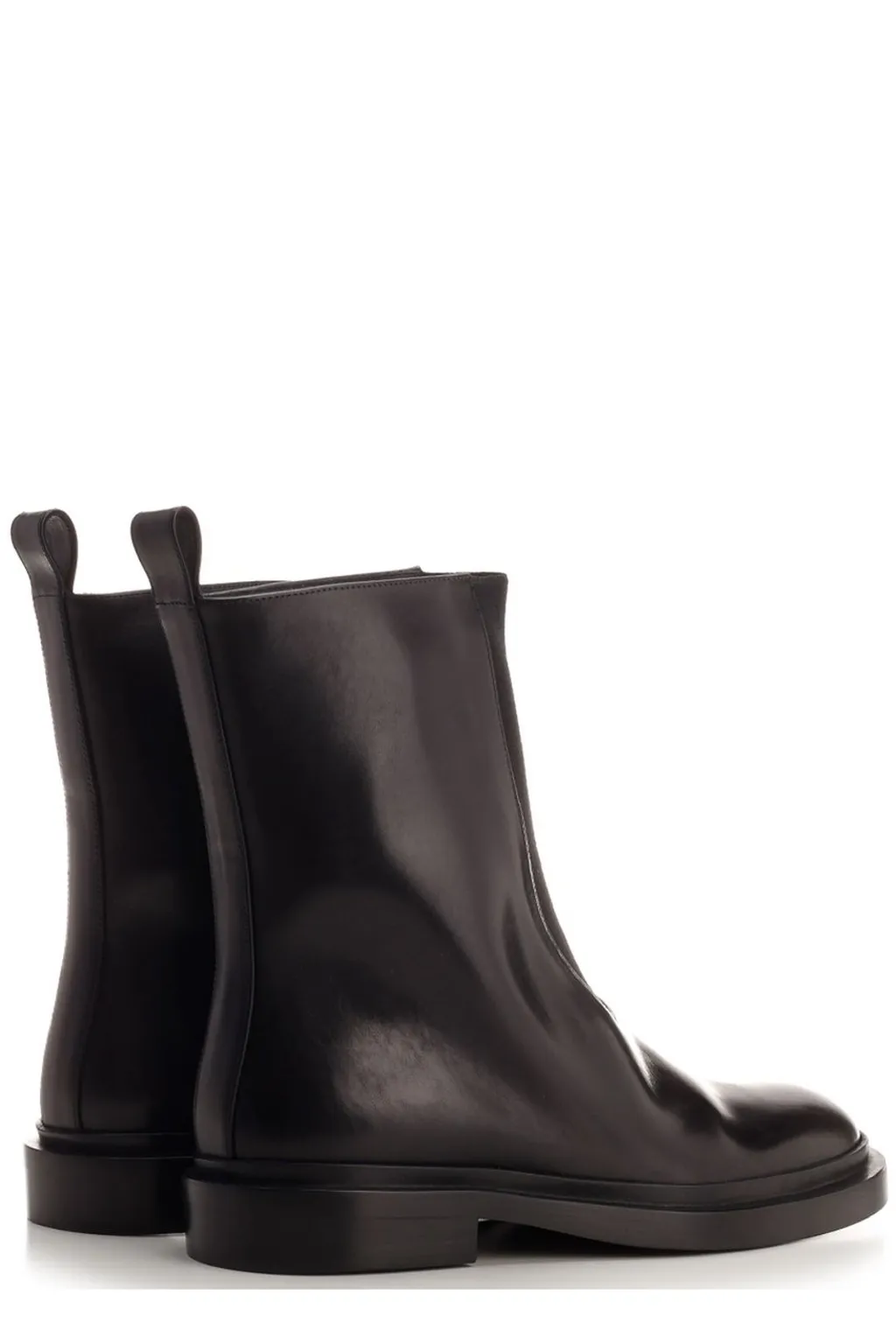 Jil Sander Round-Toe Ankle Boots
