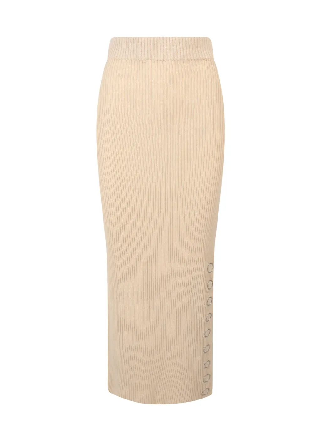 Jil Sander Snap-Buttoned Side-Slit Skirt