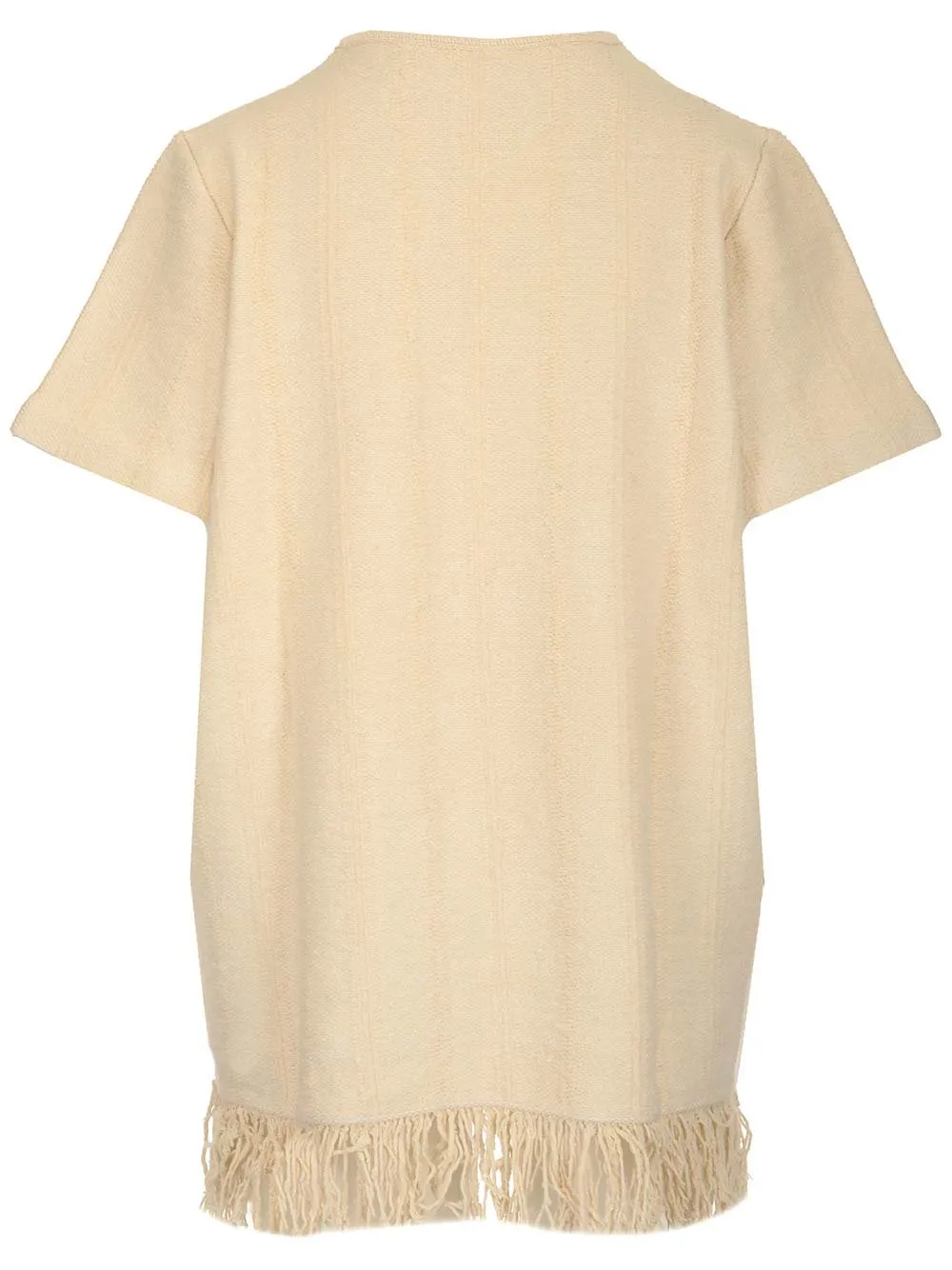 Jil Sander Fringe-Detailed Short-Sleeved T-Shirt