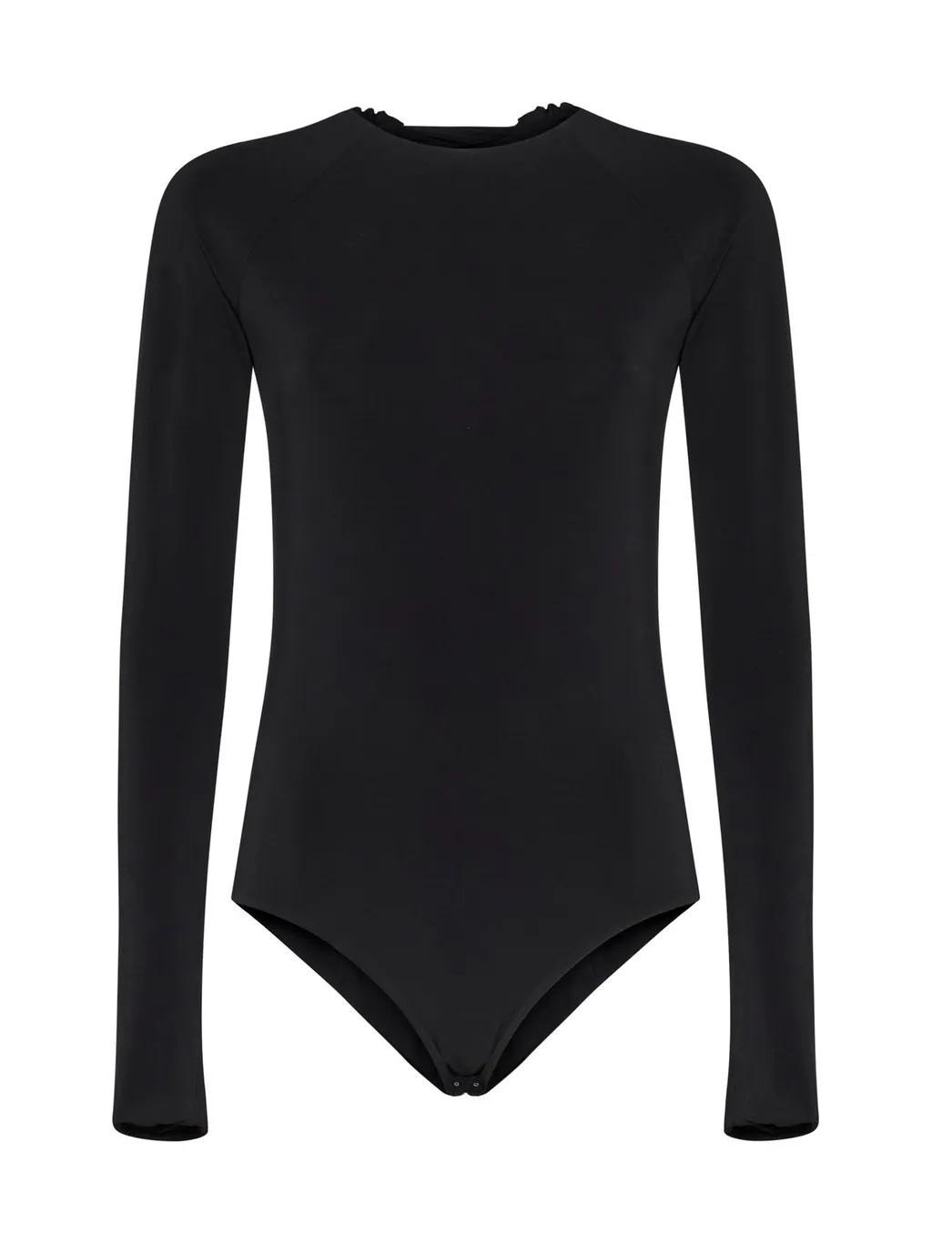 Jil Sander Open-Back Long-Sleeved Crewneck Bodysuit