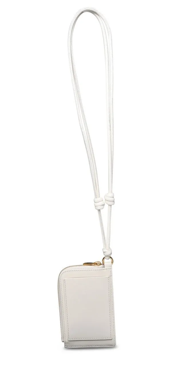 Jil Sander Logo Embossed Zipped Cardholder