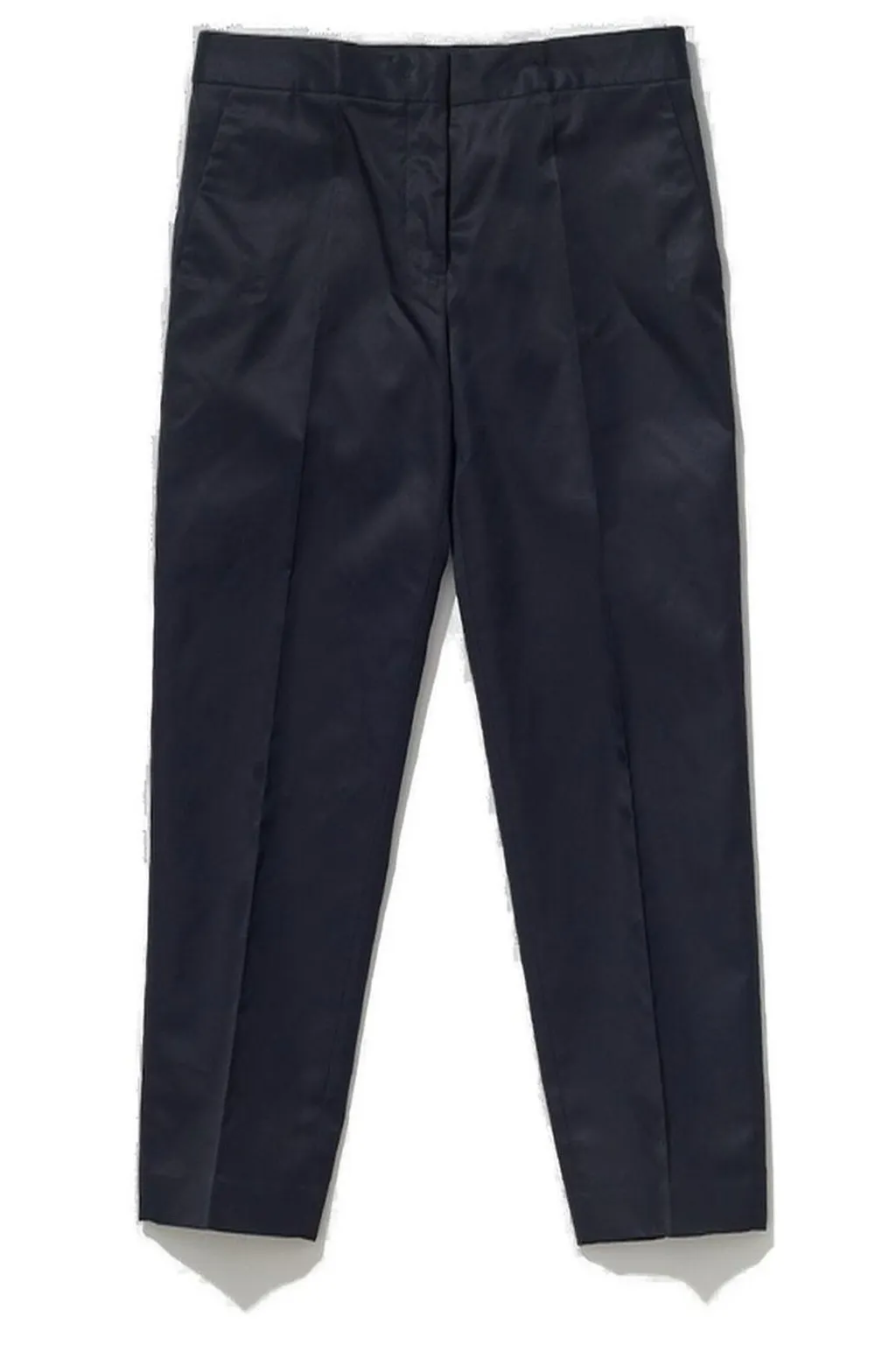 Jil Sander Mid-Rise Garbadine Cropped Trousers