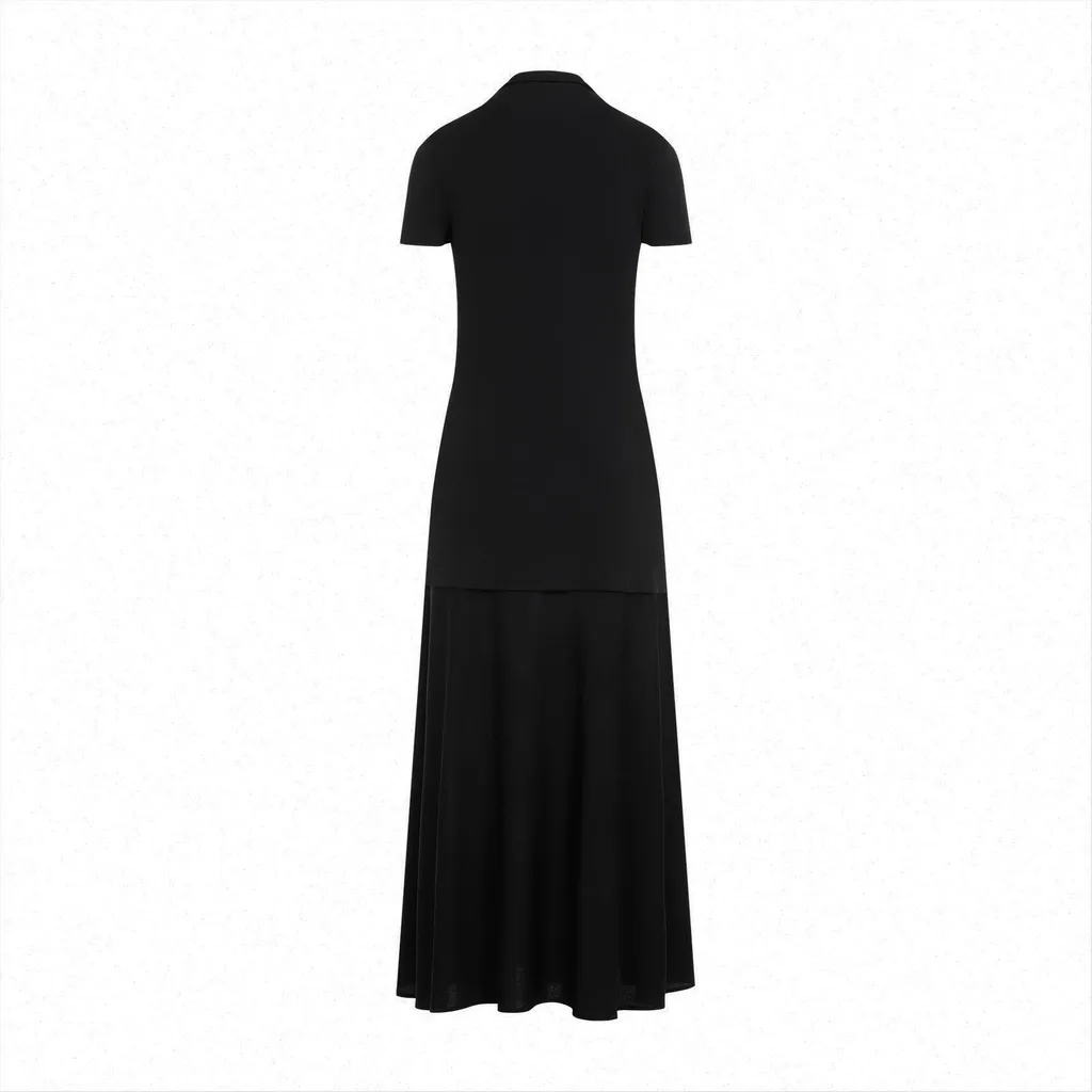 Jil Sander High-Neck Midi Dress