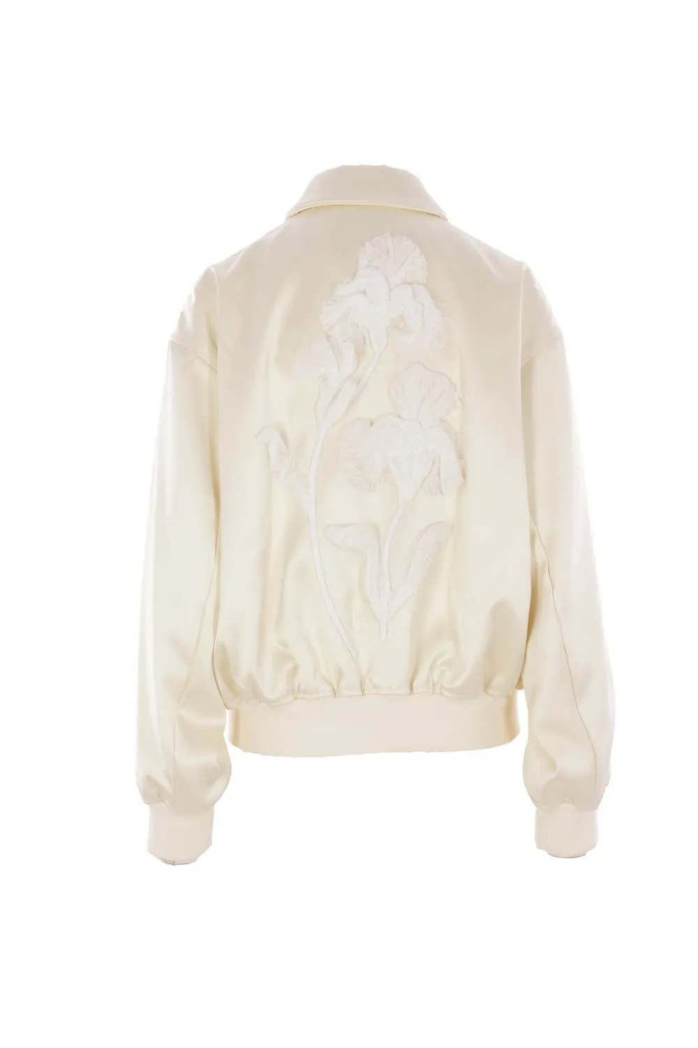 Jil Sander Duchess-Satin Zip-Up Jacket