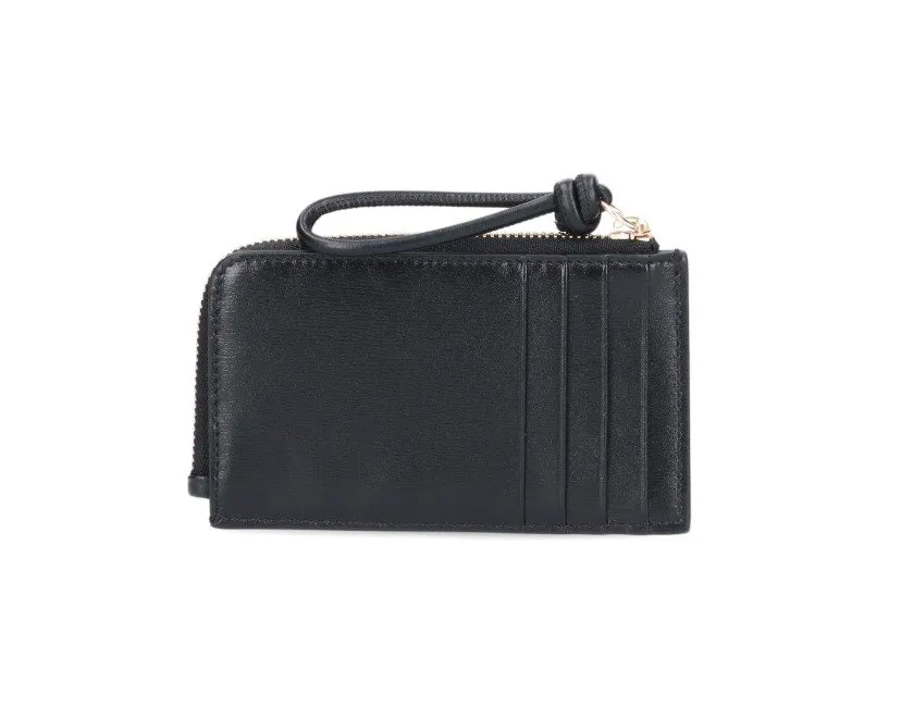 Jil Sander Logo Embossed Zipped Cardholder