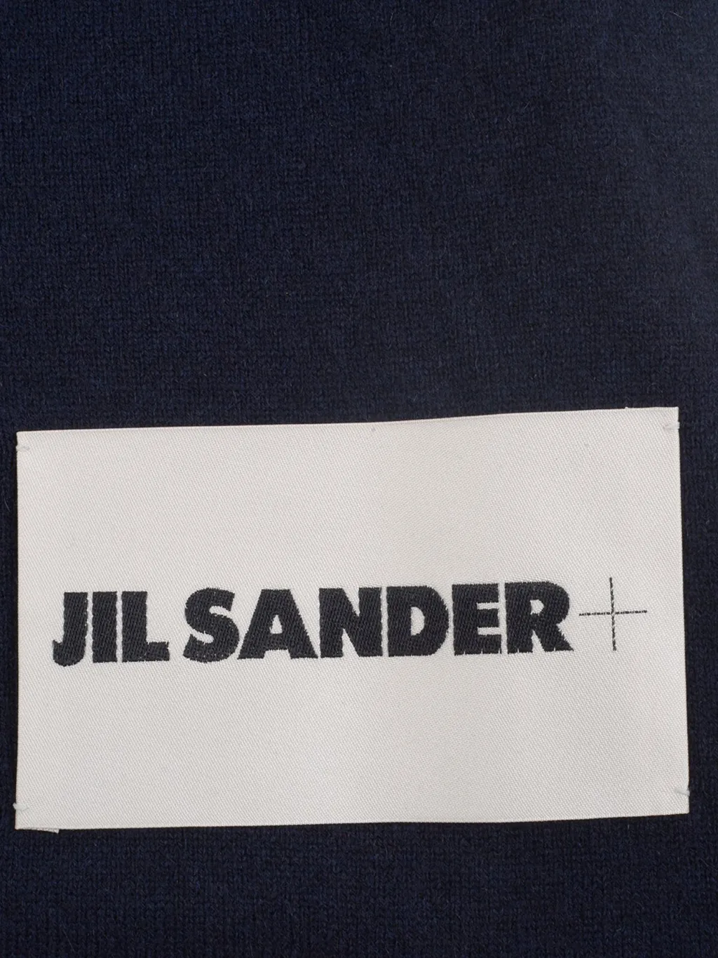 Jil Sander+ Logo Patch Knitted Scarf
