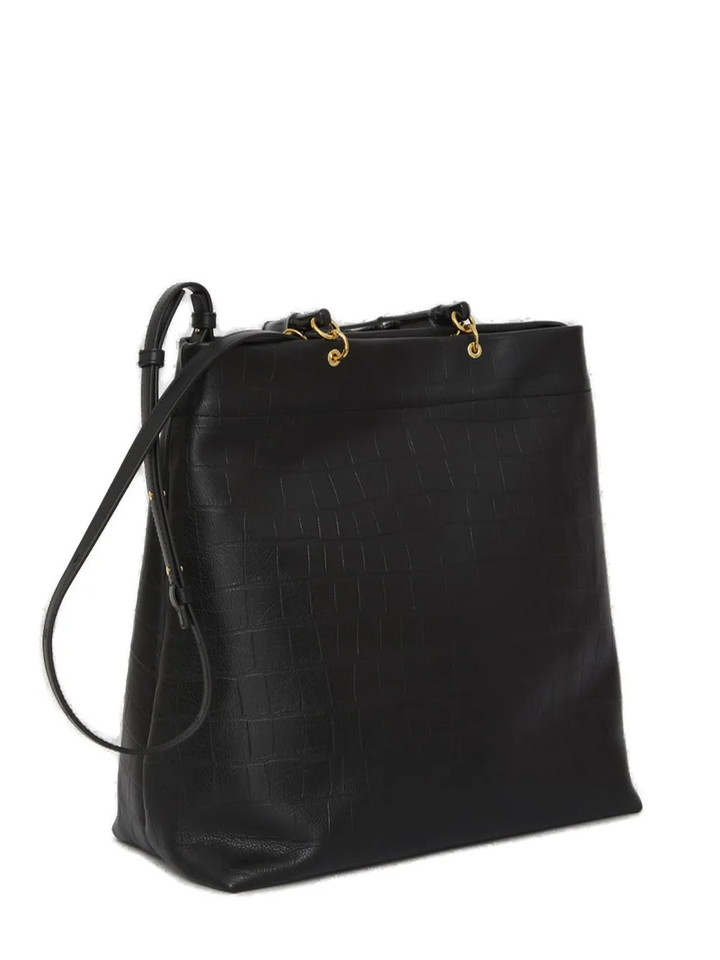 Jil Sander Embossed Bamboo Tote Bag