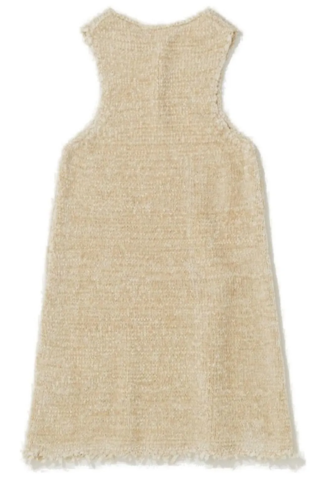 Jil Sander Frayed Hem Knitted Dress