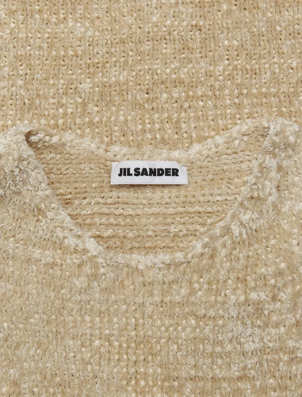 Jil Sander Frayed Hem Knitted Dress
