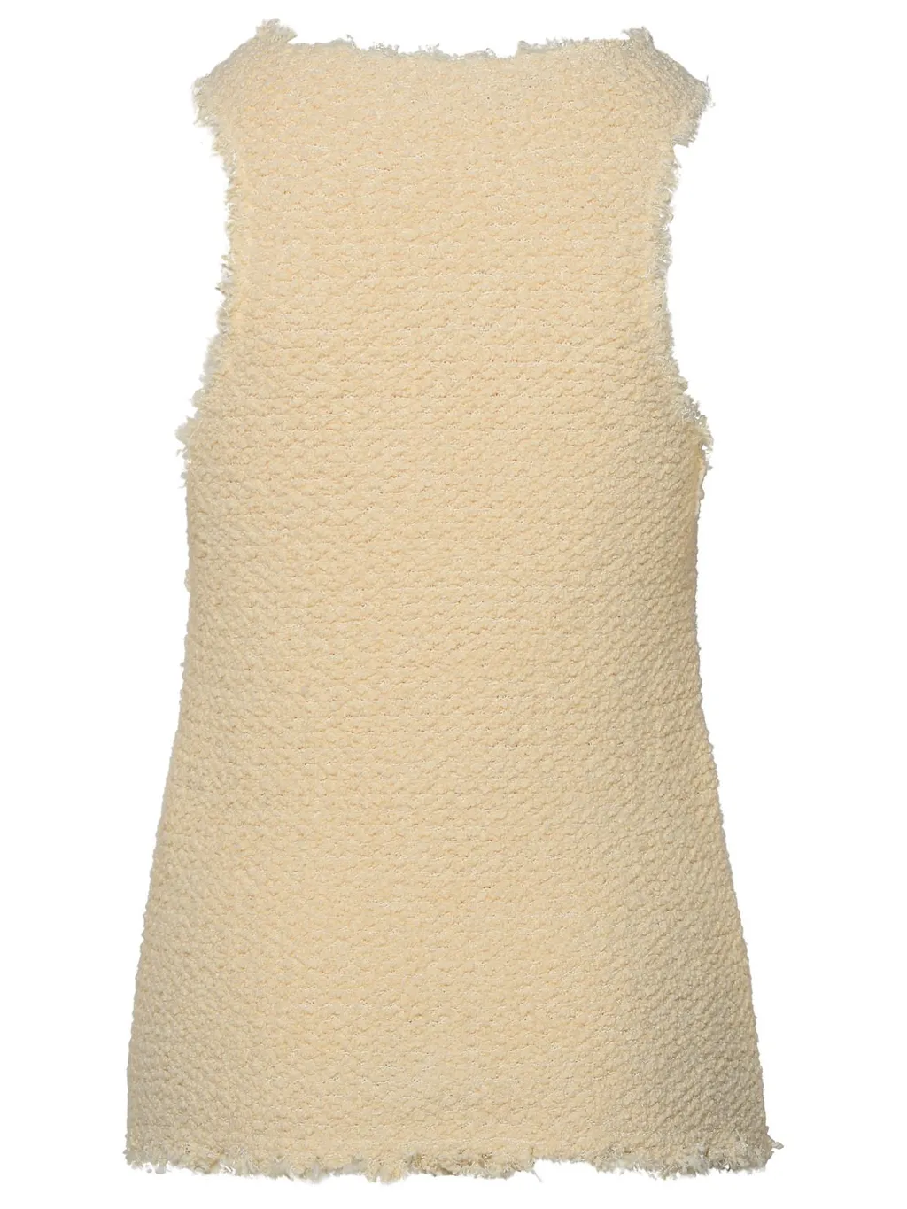Jil Sander Frayed Hem Tweed Tank Top