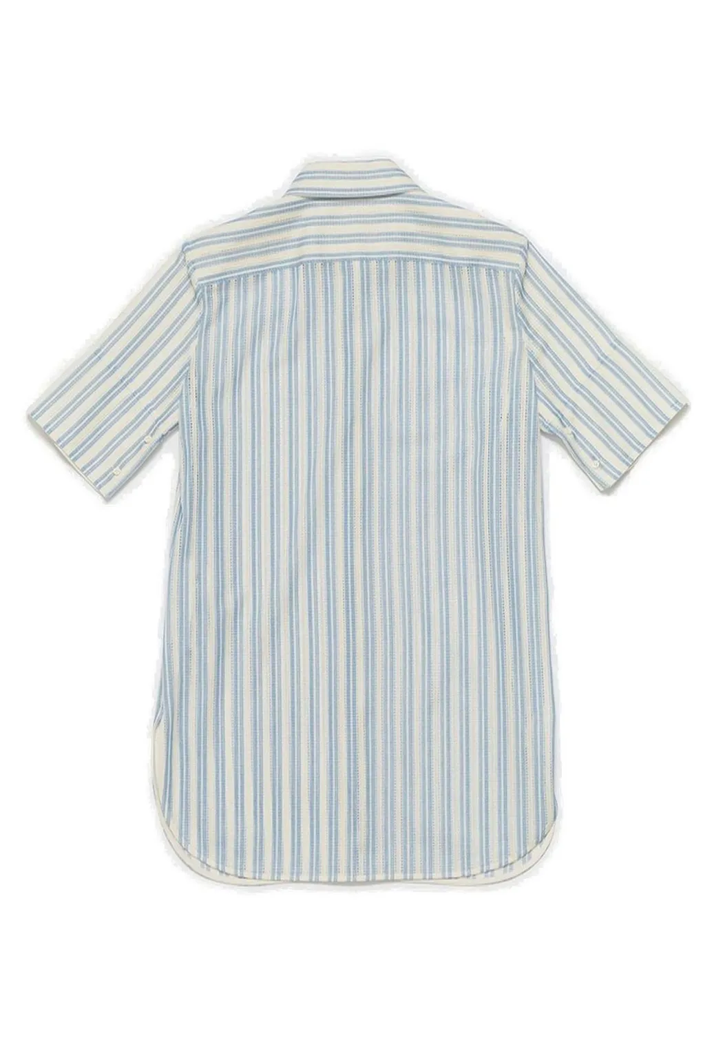 Jil Sander Striped Short-Sleeve Buttoned-Up Shirt