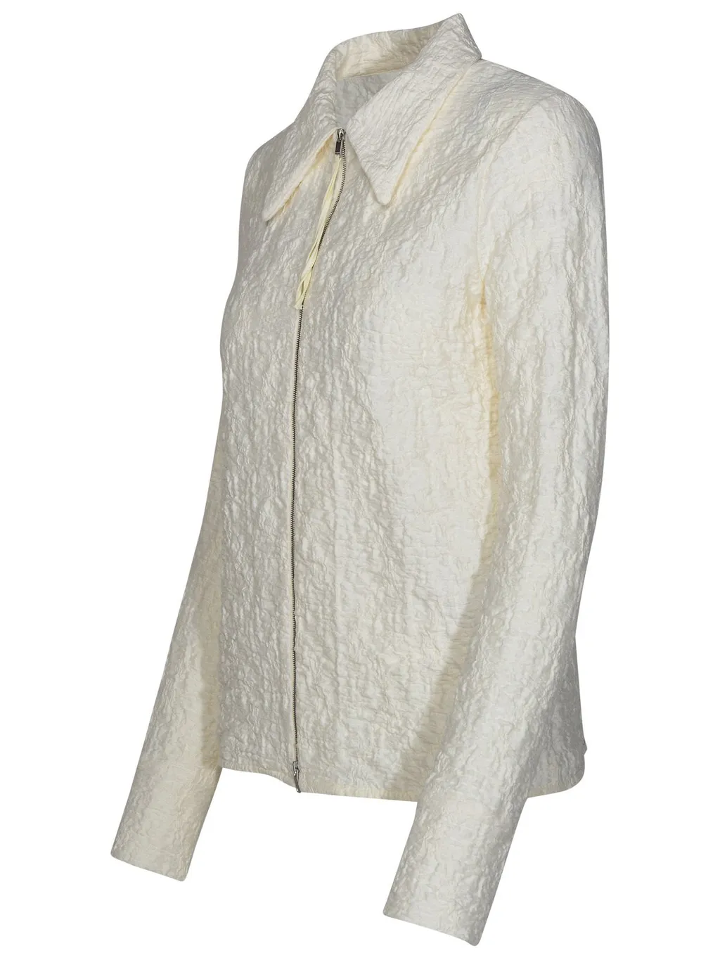Jil Sander Zip-Up Crinkled Shirt
