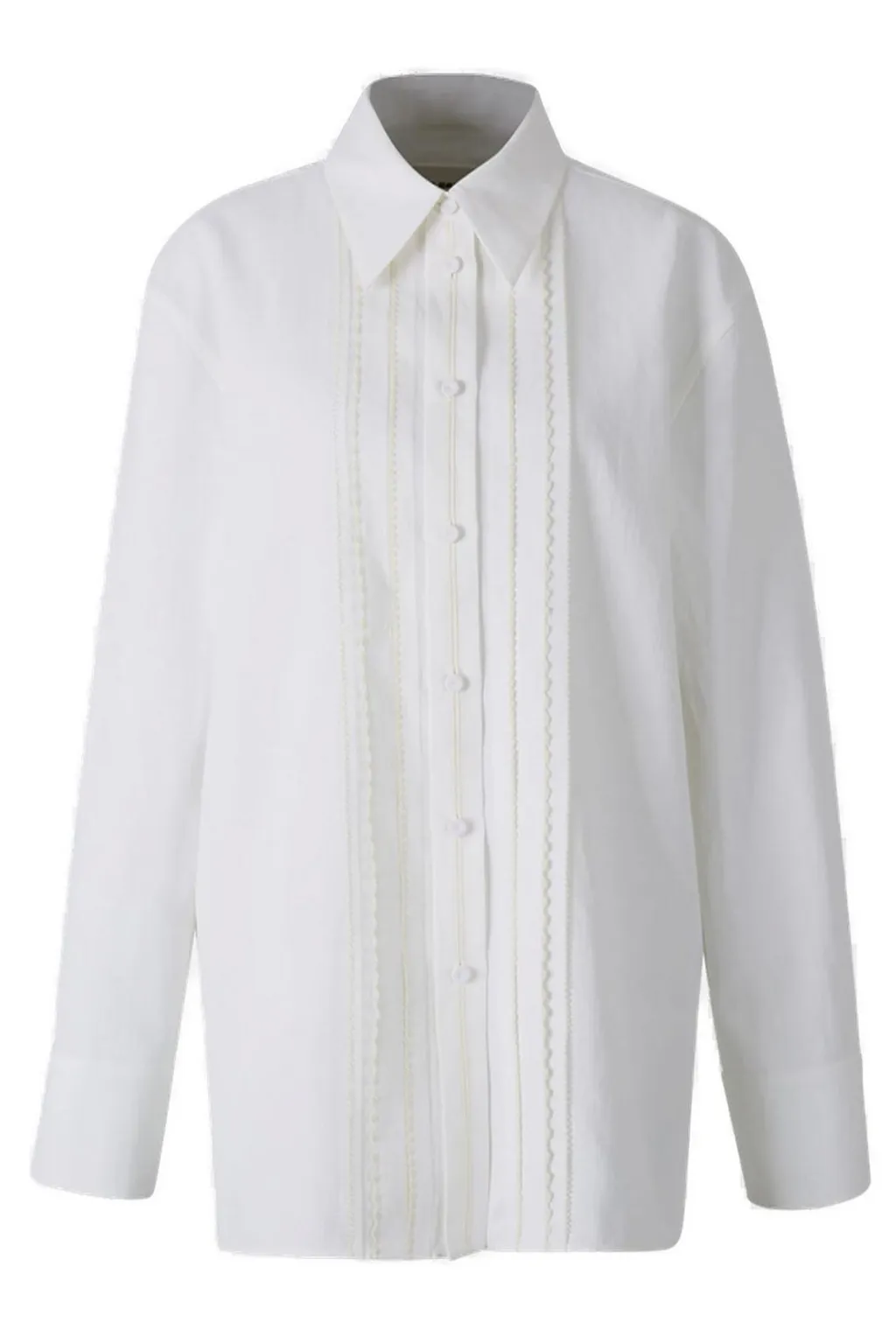 Jil Sander Pleated Long-Sleeved Shirt