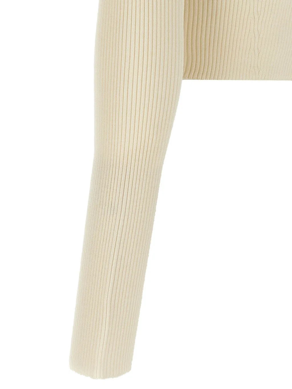 Jil Sander Ribbed Cropped Cardigan