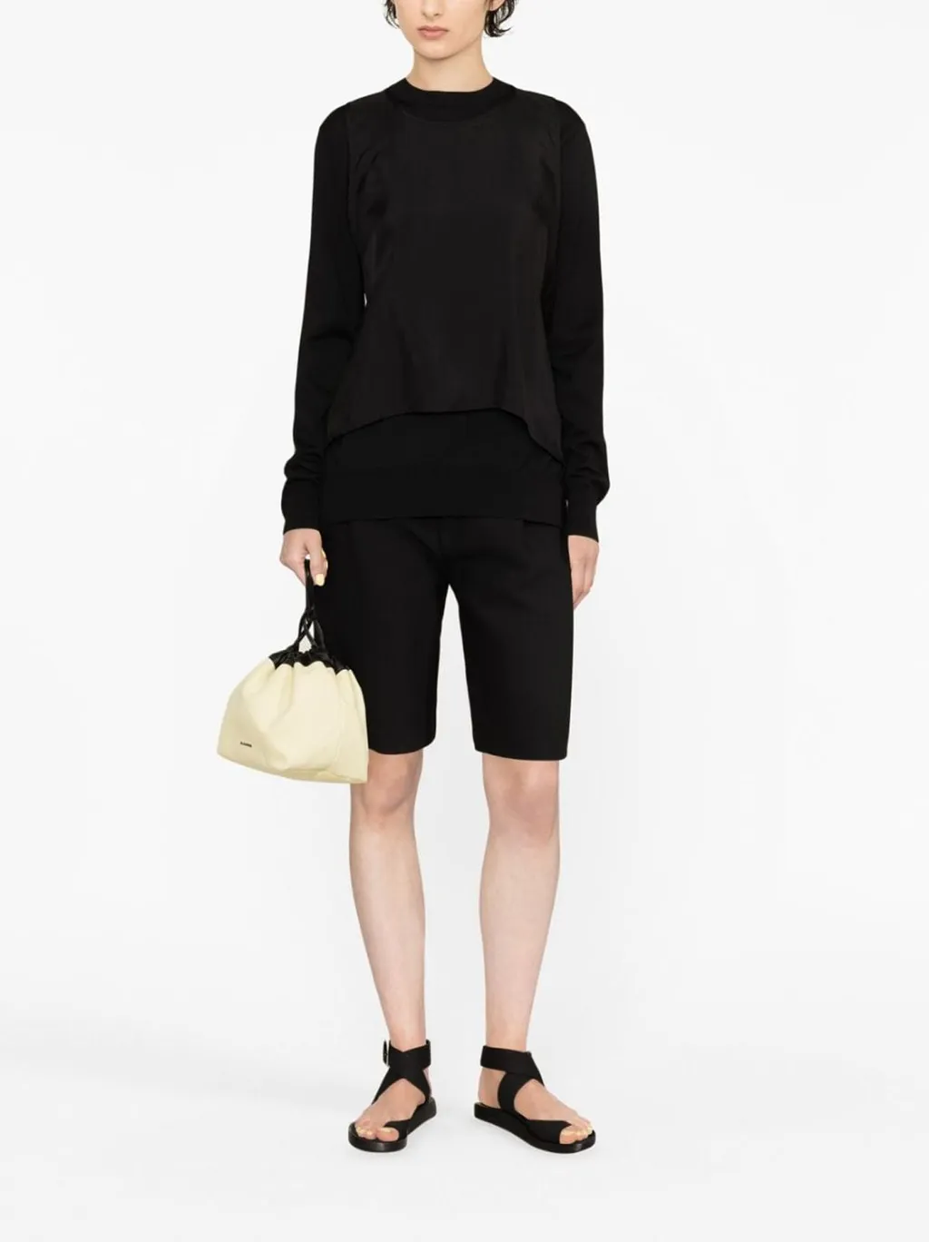 Jil Sander Layered Crew Neck Sweater
