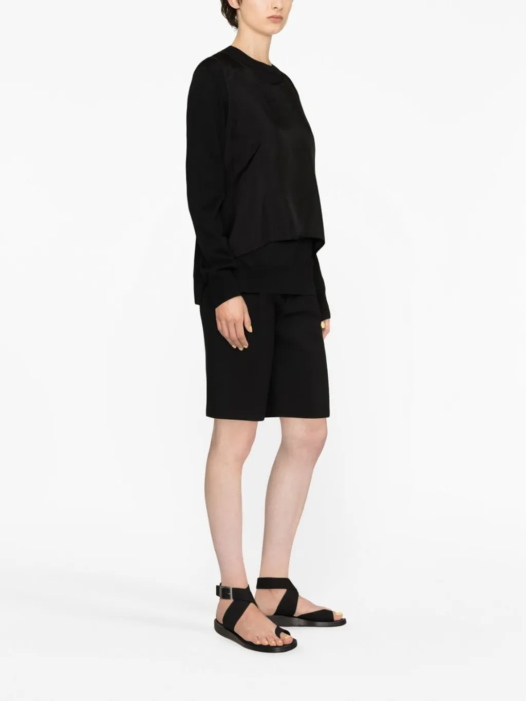 Jil Sander Layered Crew Neck Sweater
