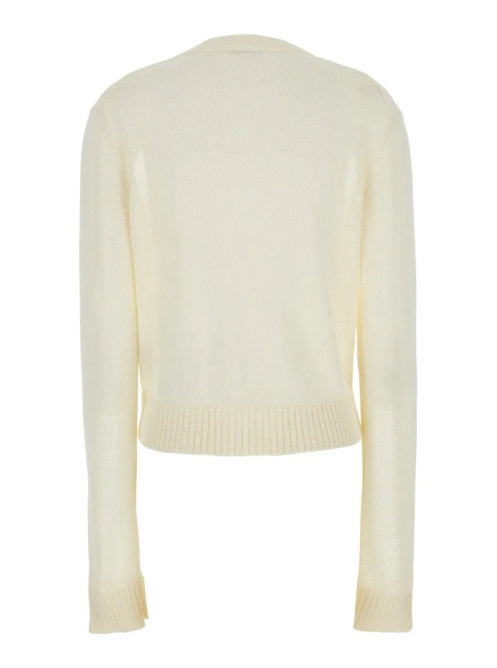 Jil Sander+ Logo Embroidered Cropped Jumper